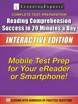 cover image of Reading Comprehension Success in 20 Minutes a Day